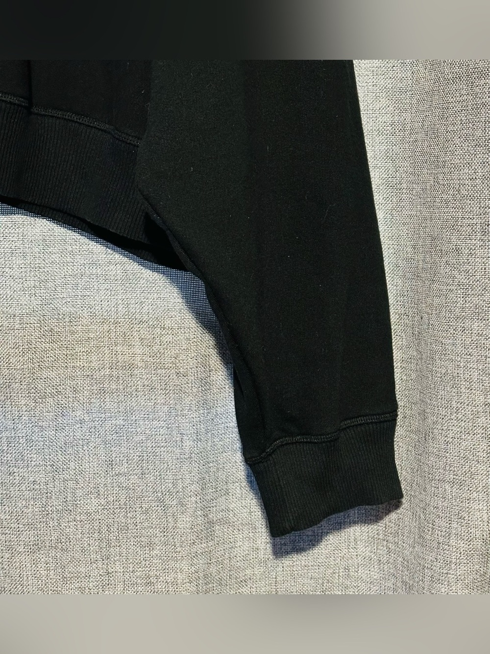 PINK Victoria's Secret Y2K Black Cropped Pullover with White Trim - Picture 4 of 6